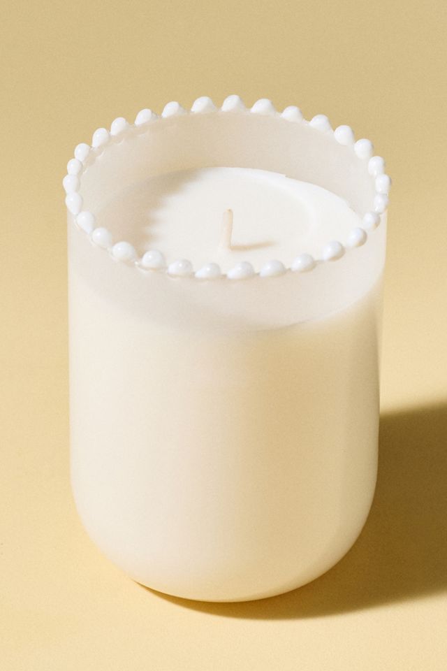 Dotted Rim Fresh White Cashmere & Musk Glass Candle #2