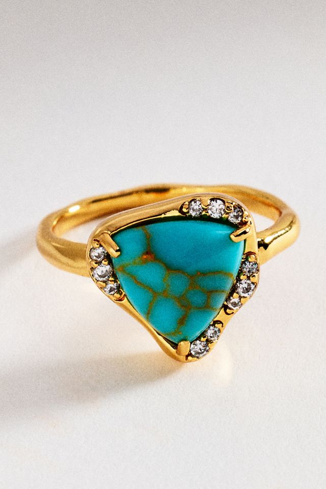 Organic Bezel Crystal Ring #1