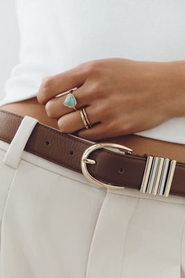 Organic Bezel Crystal Ring