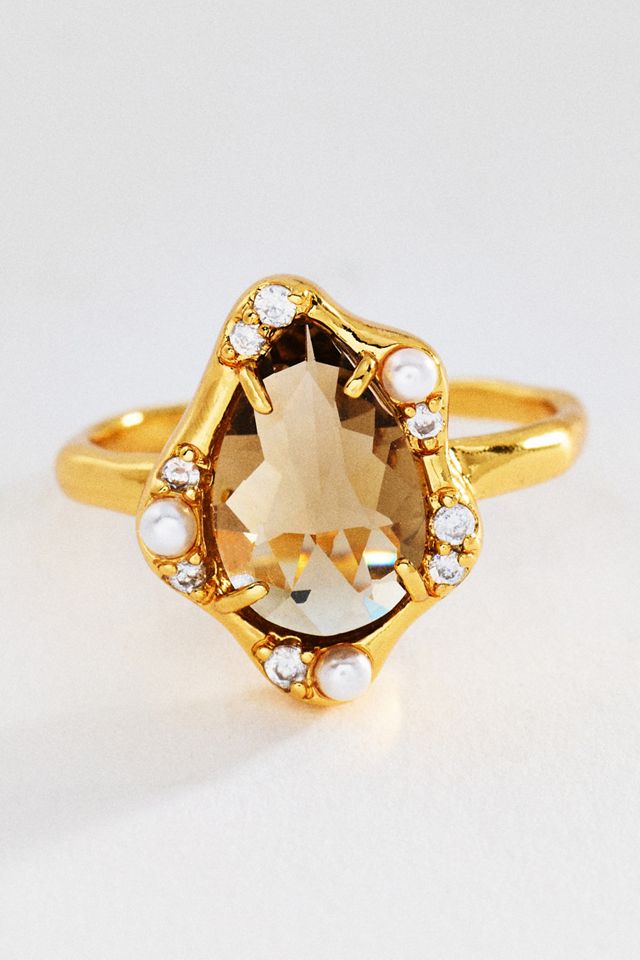 Bezel Freeform Gem Ring #1
