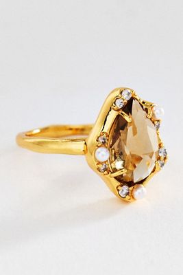 Bezel Freeform Gem Ring