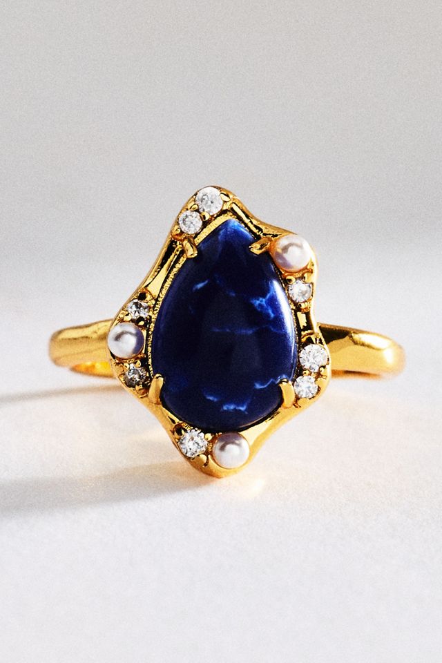 Bezel Freeform Gem Ring #1