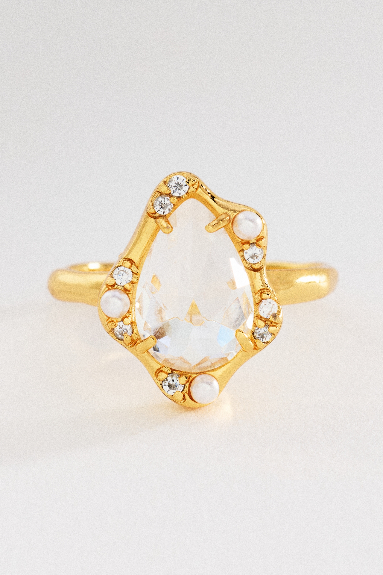 Bezel Freeform Gem Ring