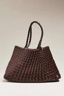 Calla Large Woven Satchel Bag