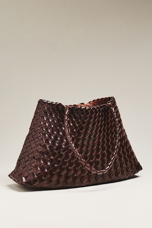 Calla Large Woven Satchel Bag #1
