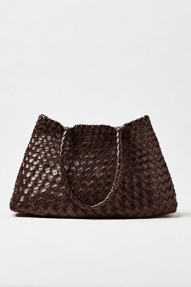 Calla Large Woven Satchel Bag #3