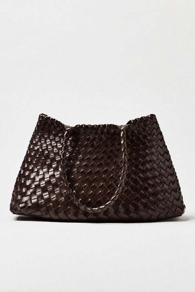Calla Large Woven Satchel Bag #1