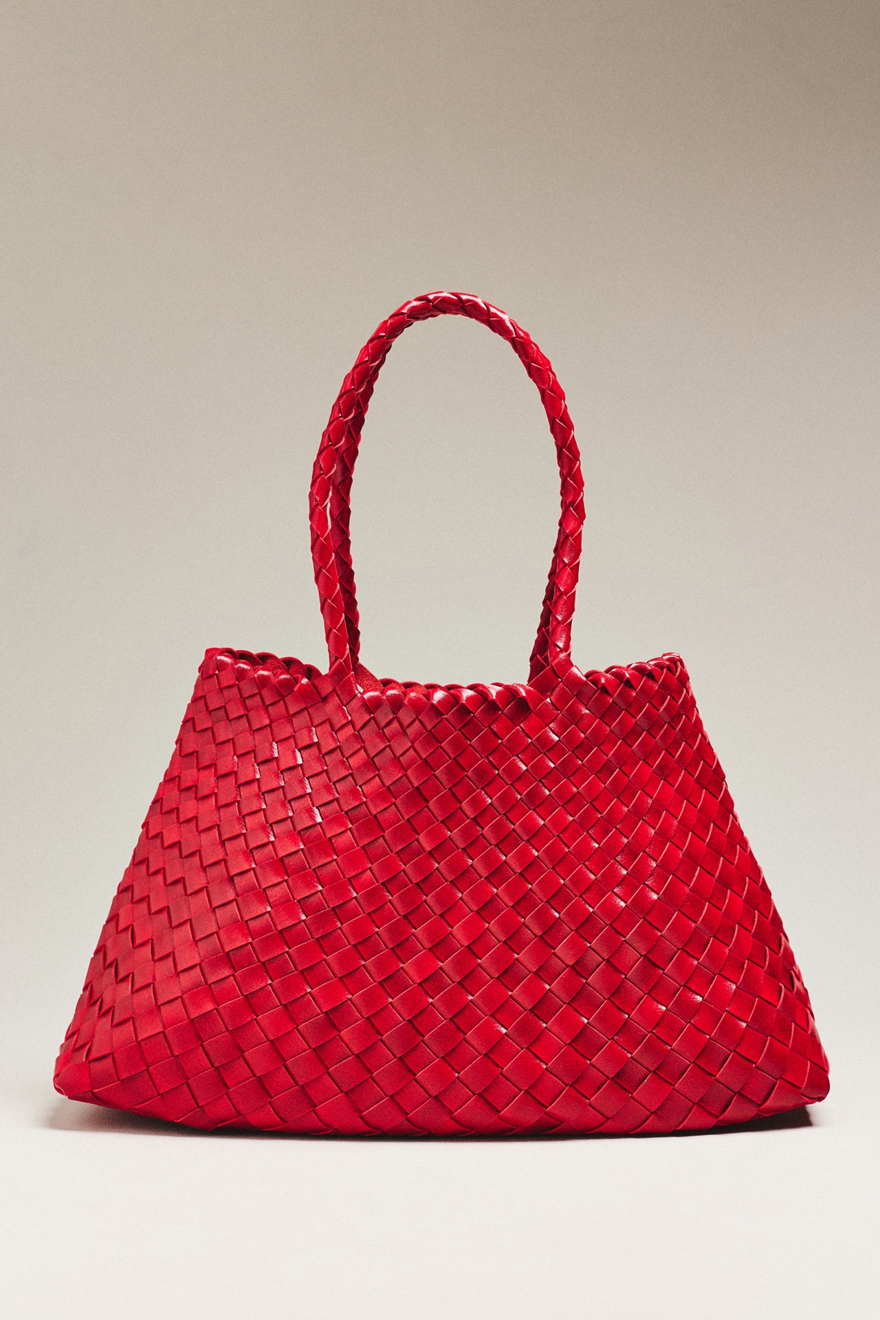 Calla Large Woven Satchel Bag