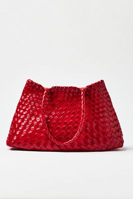 By Anthropologie Calla Large Woven Shoulder Bag