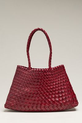 Calla Large Woven Satchel Bag