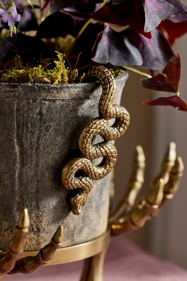 Brass Snake Pot Hanger #1
