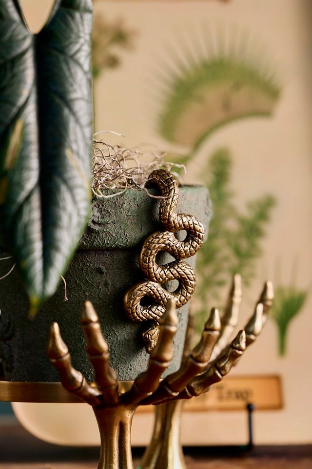 Brass Snake Pot Hanger #3