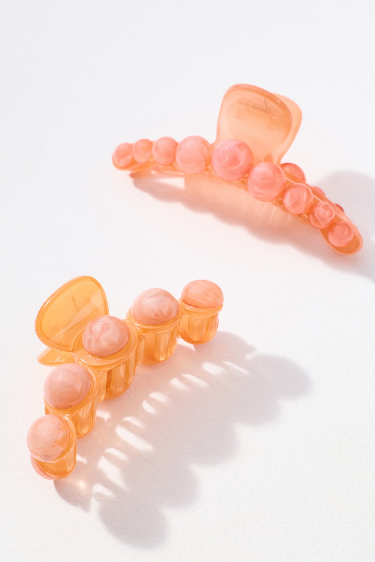 Citrus Bubble Hair Claw Clips, Set of 2