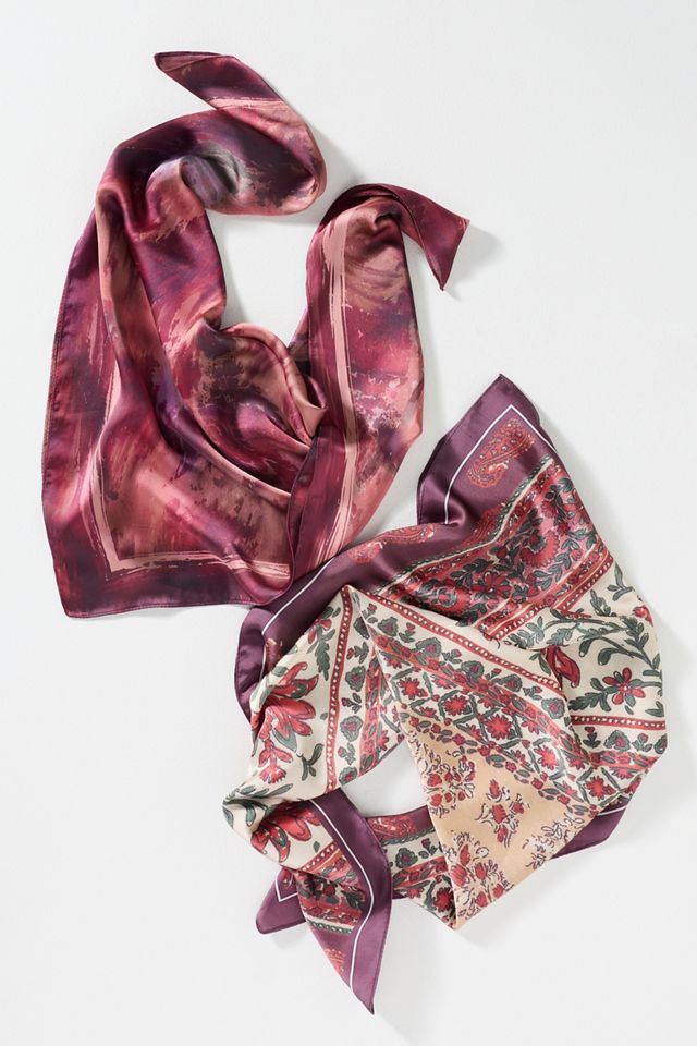 Satin Hair Scarves, Set of 2 #1