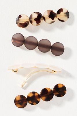 Citrus Barrettes, Set of 4