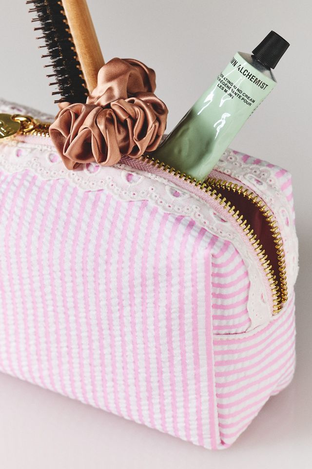 Stoney Clover Lane Small Seersucker Pouch #1