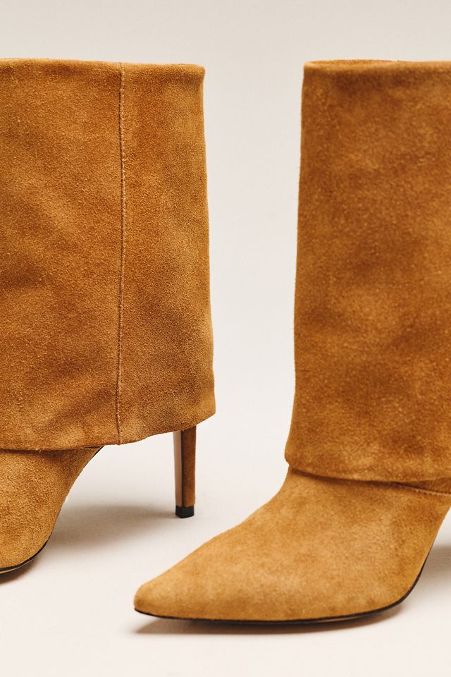 By Anthropologie Foldover Suede Ankle Boots #2