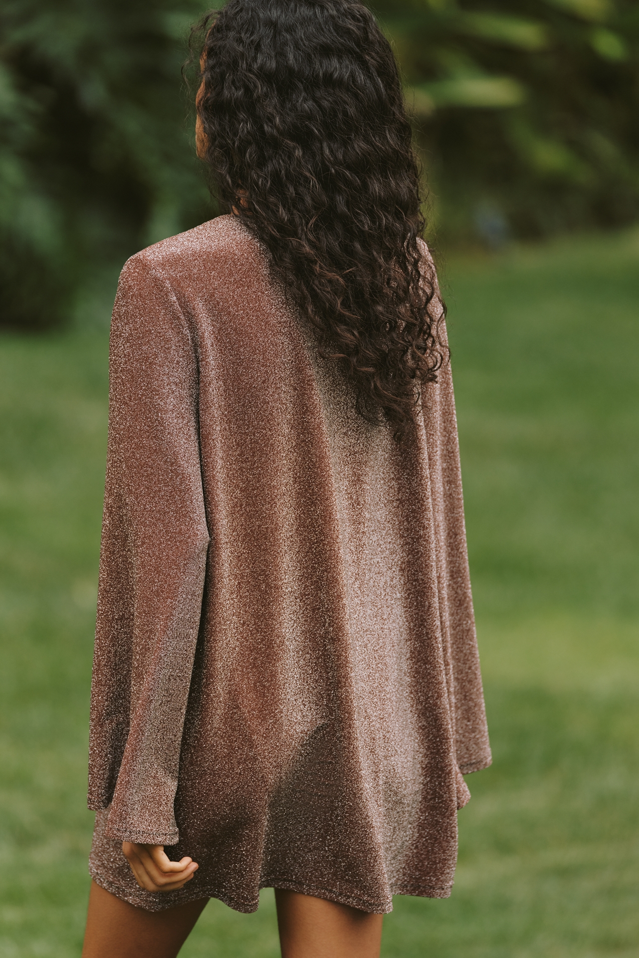 By Anthropologie Long-Sleeve Shimmer Kaftan