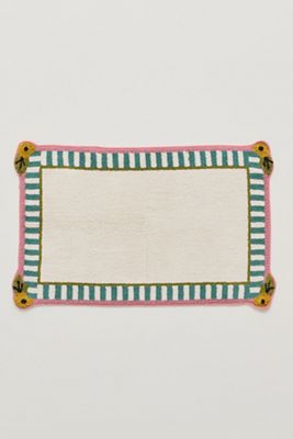 Grace Cotton Floral Tufted Bath Mat