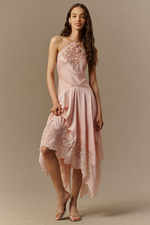 Mac Duggal Bow Maxi Slip Dress