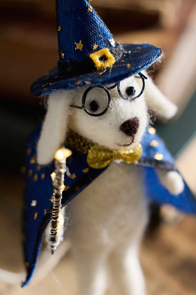 Wizard Dog Illuminated Felt Critter #1