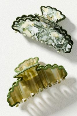 Textured Scalloped Claw Clip