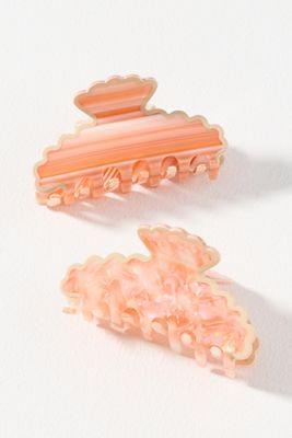 Textured Scalloped Claw Clip