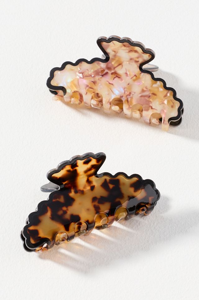 Textured Scalloped Claw Clip #1