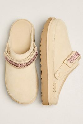 UGG® Goldenstar UGGbraid Back Strap Platform Clogs