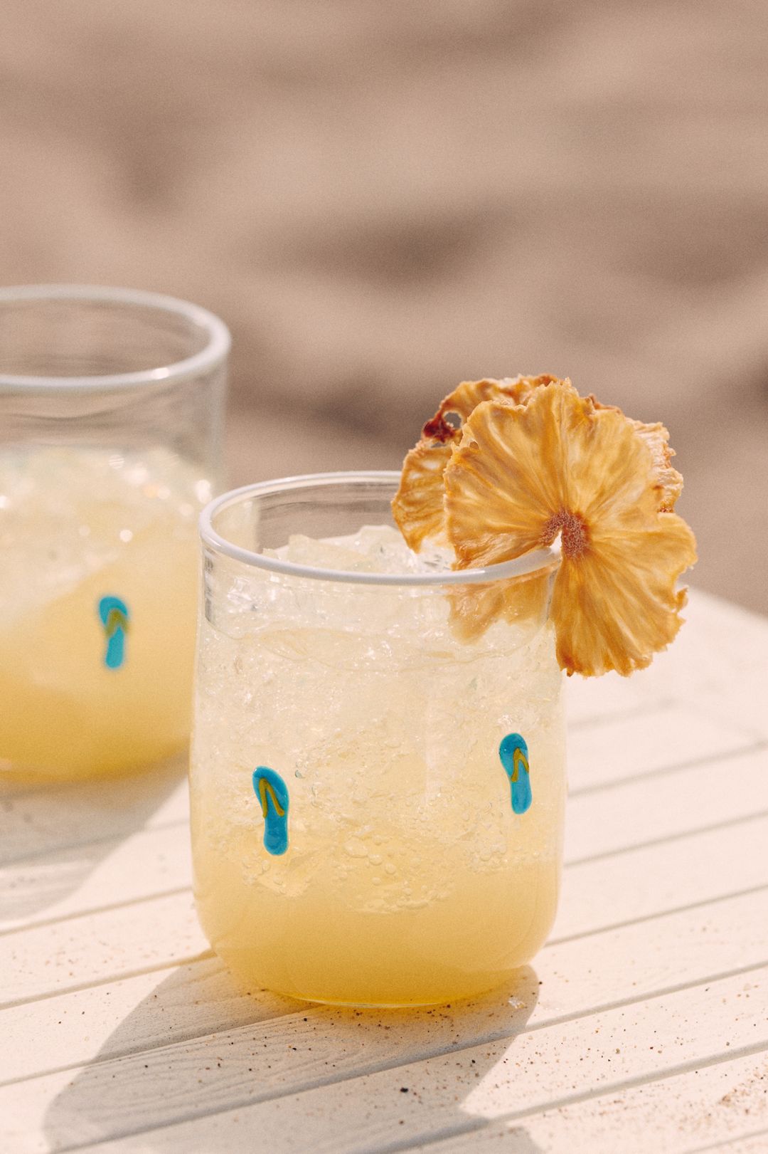 The Boardwalk Icon Juice Glass - Flip Flop, One Size