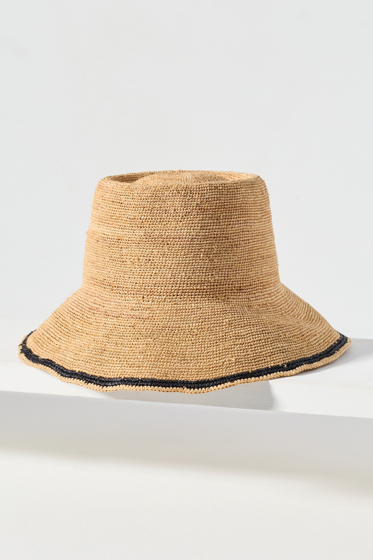 Hat Attack Stripe Raffia Bucket Hat