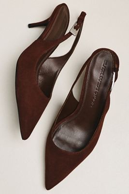 Black Suede Studio Branca 65 Kitten Heels