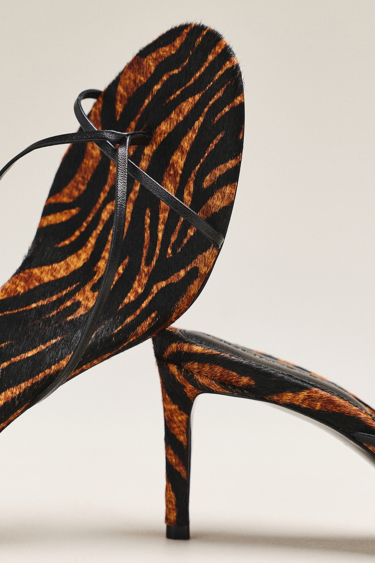 Black Suede Studio Jade 65 Strappy Mules