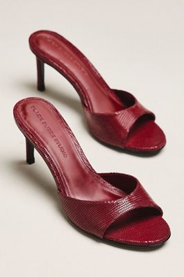 Black Suede Studio Freddie 65 Mules