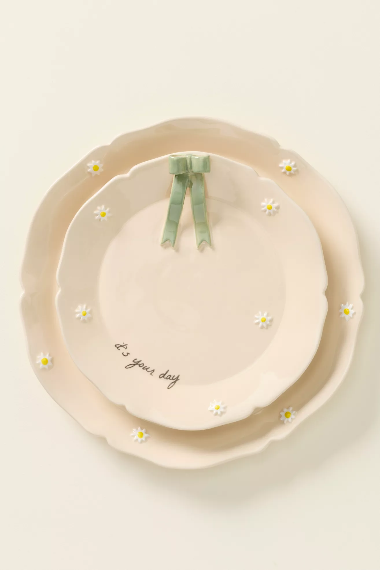 naetive Stoneware Birthday Dessert Plate