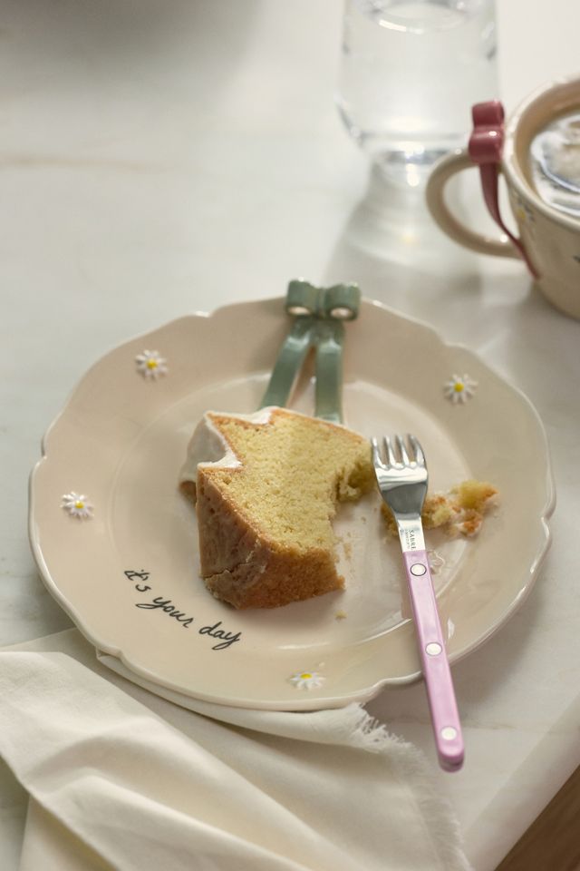 naetive Stoneware Birthday Dessert Plate #3