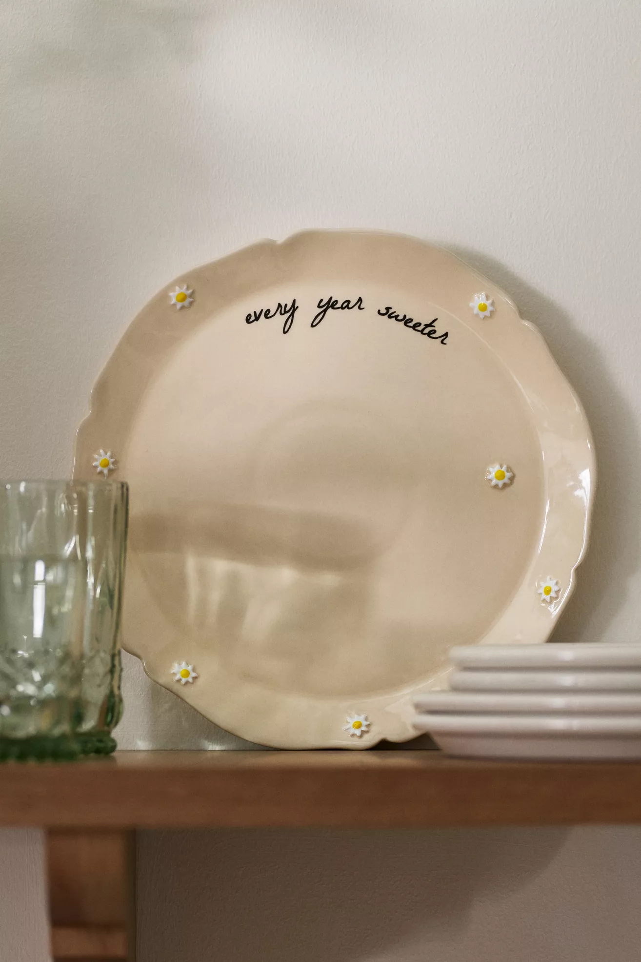 naetive Stoneware Birthday Cake Plate - thumbnail 4