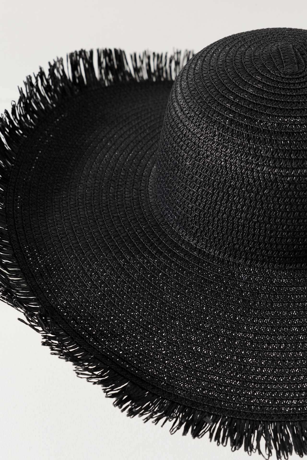 Lucky Zone Wide Brim Frayed Sun Hat