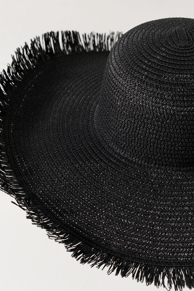 Lucky Zone Wide Brim Frayed Sun Hat #2