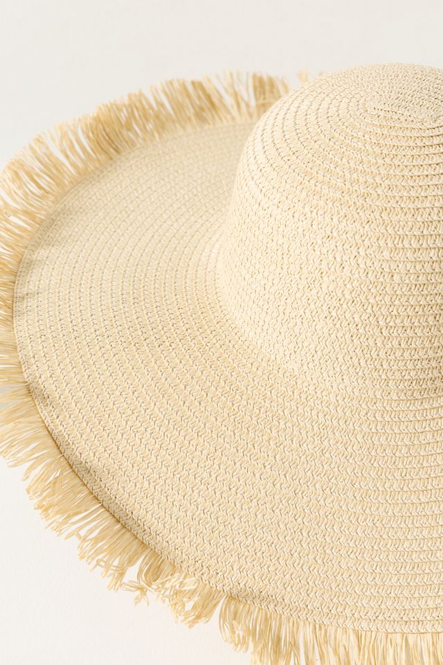 Lucky Zone Wide Brim Frayed Sun Hat #2