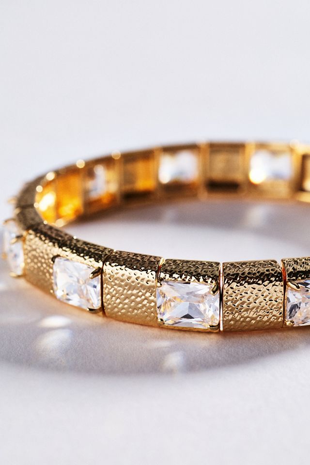 Textured Crystal Bracelet #1