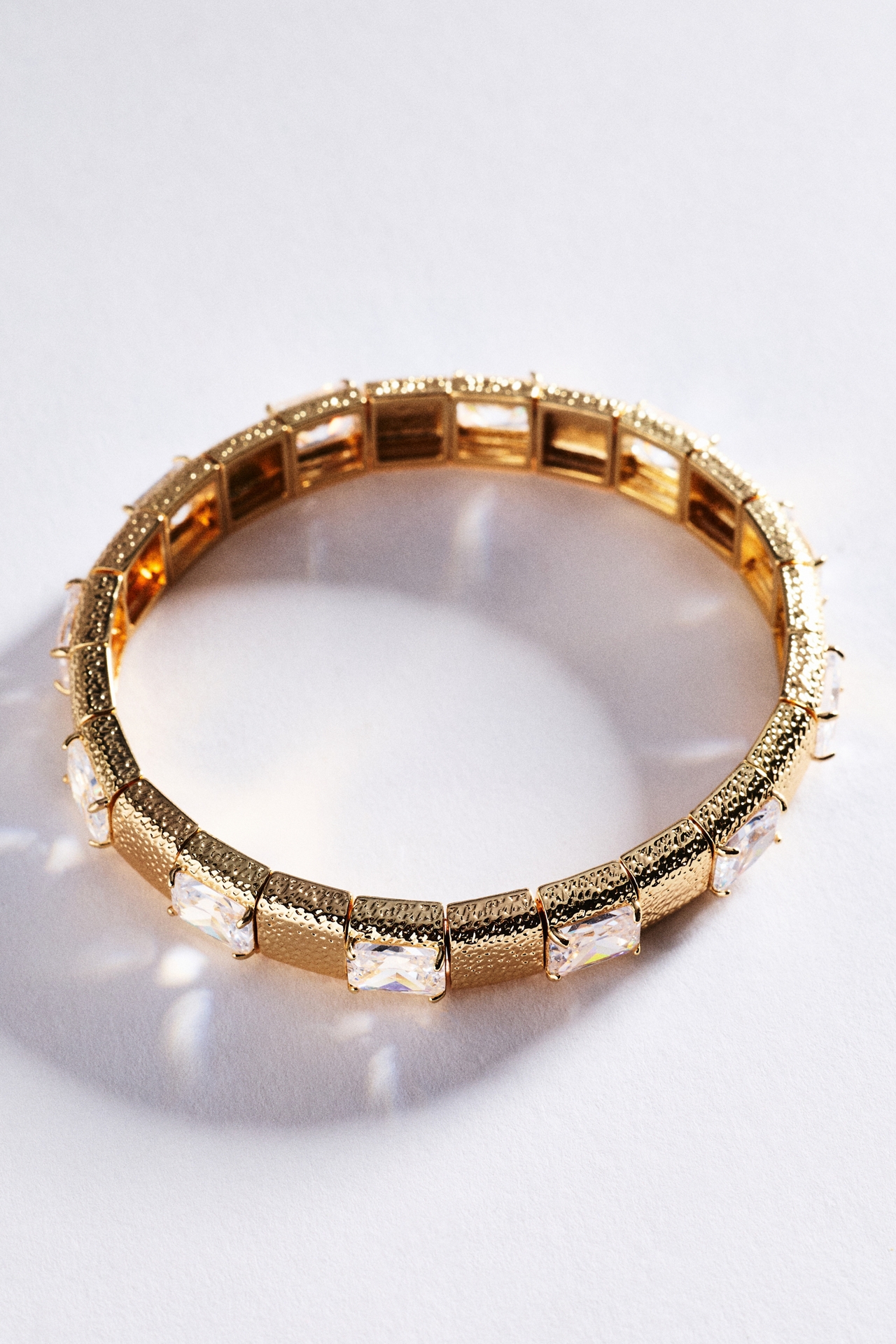 Textured Crystal Bracelet