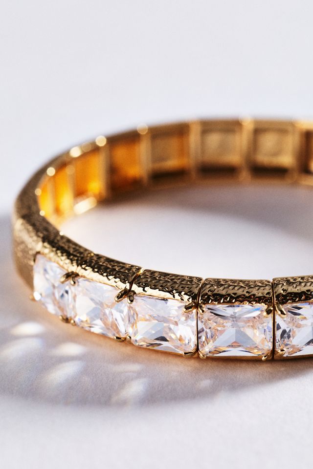 Textured Crystal Bracelet #1