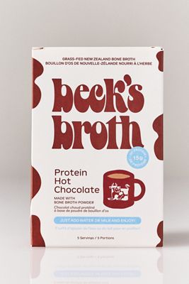 Beck's Broth Protein Hot Chocolate Packs, Set of 5