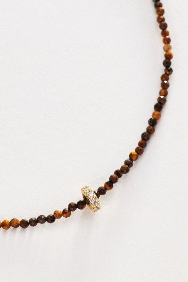 Thin Donut Beaded Necklace #2