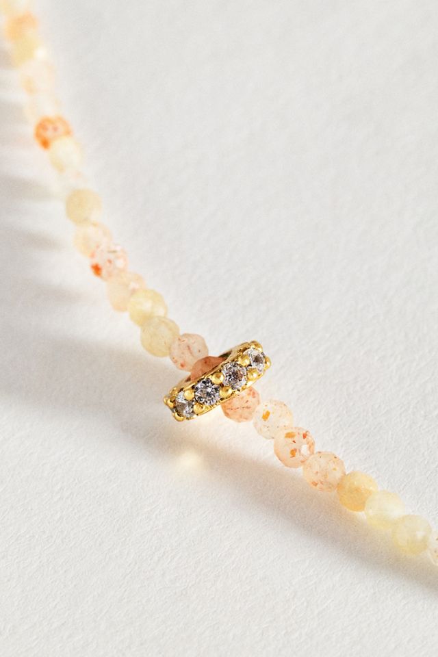 Thin Donut Beaded Necklace #1