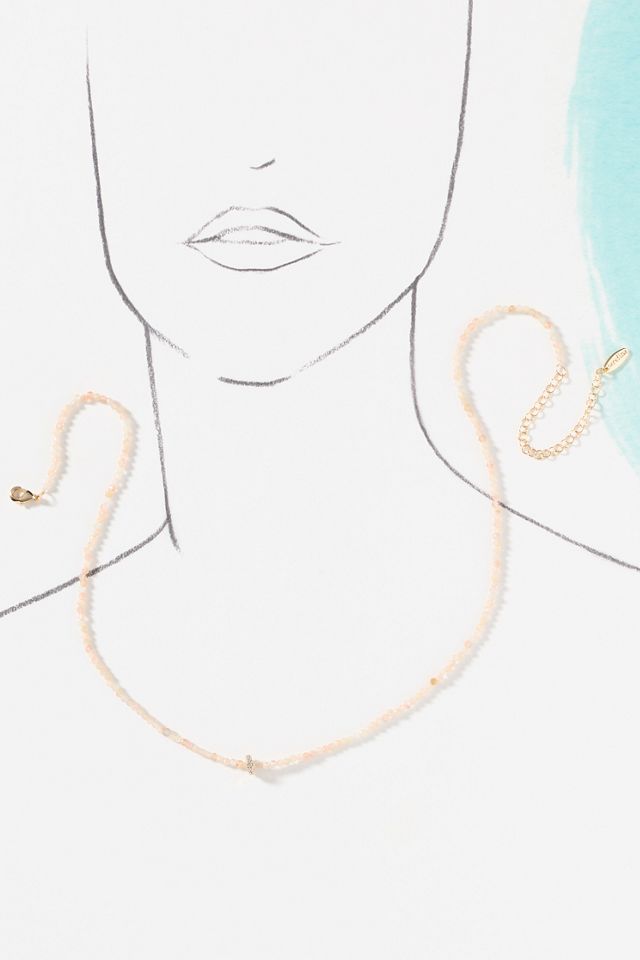 Thin Donut Beaded Necklace #2