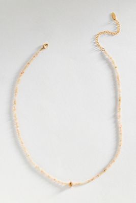Thin Donut Beaded Necklace