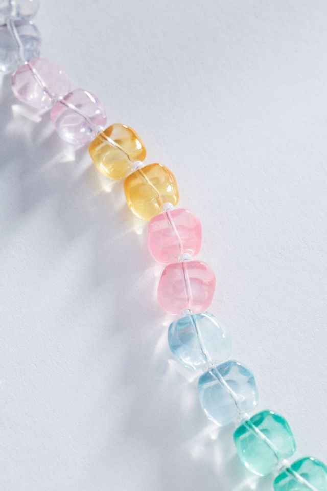 Multi-Color Resin Beaded Necklace #1