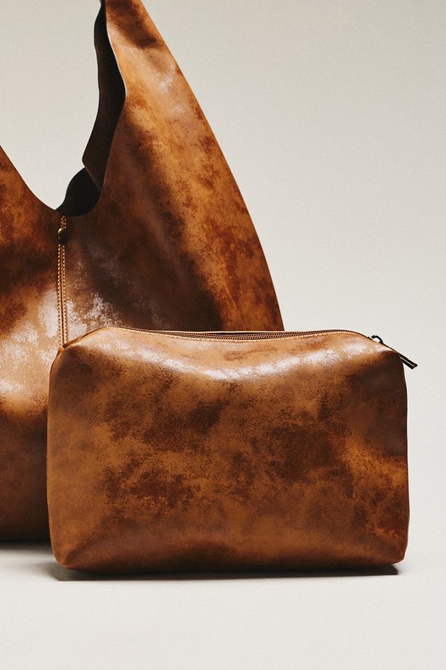 By Anthropologie Love Knot Burnished Buckle Slouchy Bag #2